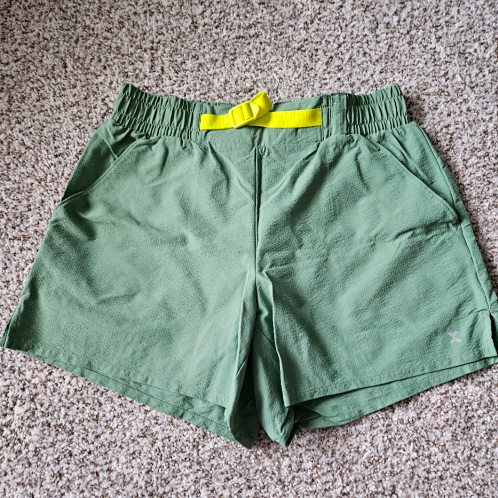 green hiking/athletic shorts